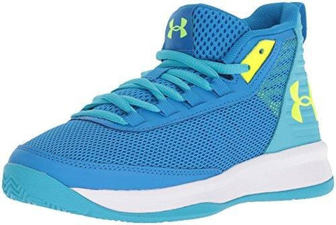 Under Armour Girls' Pre School Jet 2018 Basketball Shoe, Blue Circuit (400)/Alpine, 3