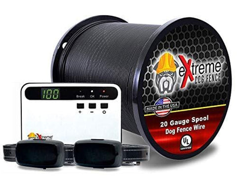 Electric Dog Fence Basics Underground Dog Fence Containment System for Easy Setup and Most Complete DIY Pet Safety Solution - 2 Dog | 500 Feet Reliable Boundary Wire