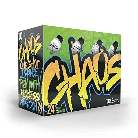 Wilson Unisex WGWR67000 Chaos Golf Balls - 24-Balls - White