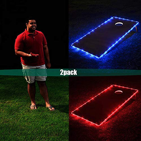 Blinngo 36 LED Cornhole Board Lights Eco-Friendly, Weather Resistant LED Cornhole Lights for ACA Official Size Boards (4ft x 2ft)