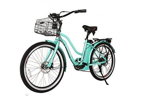 X-Treme Scooters Malibu Elite Step Through Beach Cruiser eBike, Long Range Electric Bike (Teal)