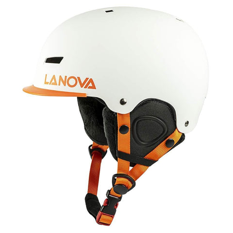 LANOVAGEAR Ski Helmet, Snowboard Helmet for Kids Adult Adjustable Snow Helmet ASTM Certified Men Women with Mini Visor