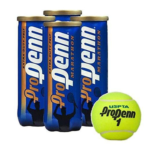Pro Penn Marathon Extra-Duty Tennis Balls, 3 Ball Can (4-Pack)