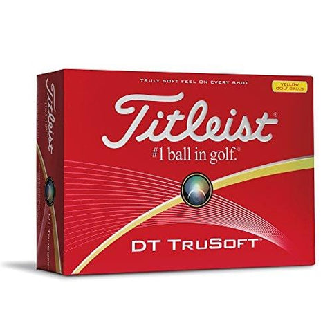 Titleist DT Trusoft Prior Generation Golf Balls, Yellow (One Dozen)
