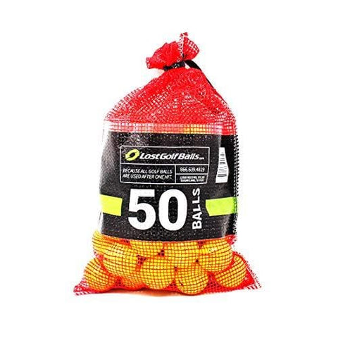 Yellow Premium Brand Golf Balls 50 Pack