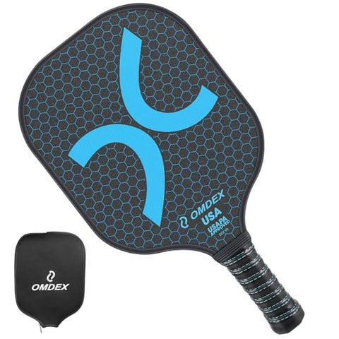OMDEX V5 Pickleball Paddle, Carbon Fiber Pickleball Paddle Set USAPA Approved, Lightweight Pickleball Racket, Pickle Ball Paddle Gifts for Women Men