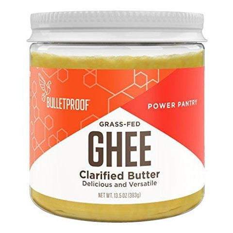 Bulletproof Grass-Fed Ghee, Quality Clarified Butter Fat from Pasture-Raised Cows (13.5 Ounces)