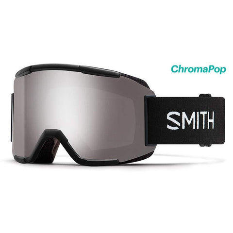 Smith Optics Squad Adult Snow Goggles - Black/Chromapop Sun Platinum Mirror/One Size