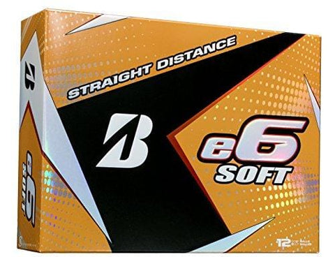 BRIDGESTONE GOLF e6 SOFT Golf Balls, White, Soft (Dozen Golf Balls) [product _type] Bridgestone Golf - Ultra Pickleball - The Pickleball Paddle MegaStore
