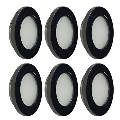 Dream Lighting RV LED Recessed Down Light 2W Warm White Black Shell Pack of 6