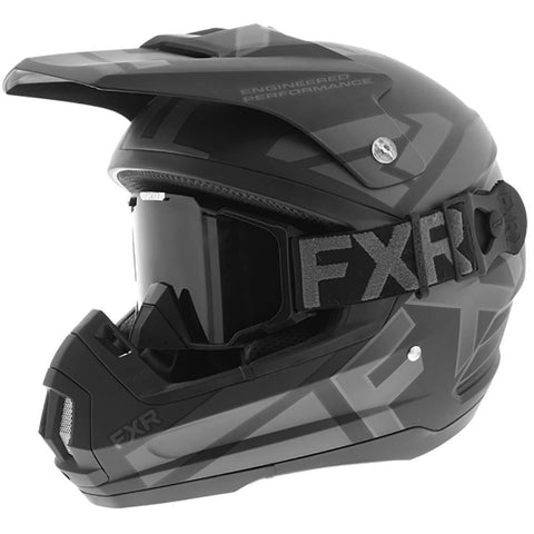 FXR Torque Snow Helmet w/Cold-Stop QRS Black MD