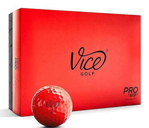 Vice Pro Golf Balls, Red (One Dozen)