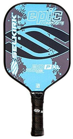 Selkirk Sport 20P Epic Polymer Honeycomb Core Composite Pickle Ball Paddle, Cyan Blue, X-Large