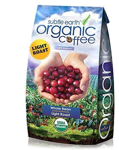 5LB Cafe Don Pablo Subtle Earth Organic Gourmet Coffee - Light Roast - Whole Bean Coffee - USDA Certified Organic Arabica Coffee - (5 lb) Bag