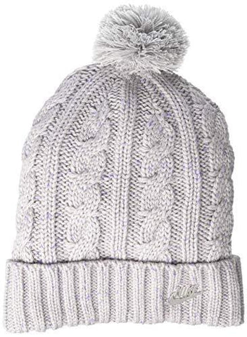 NIKE Sportswear Women's Beanie, Atmosphere Grey/Metallic Silver, One Size