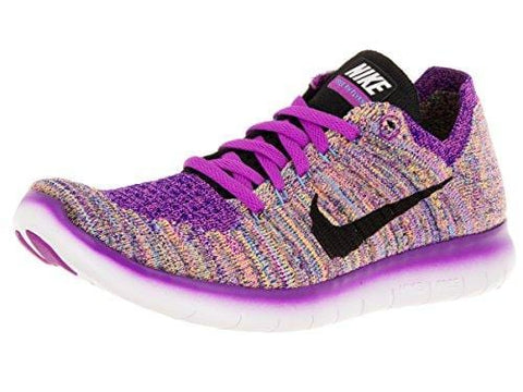 Nike Women's Free Running Motion Flyknit Shoes, Hyper Violet/Gamma Blue/Concord/Black - 8.5 B(M) US