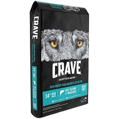 Crave Grain Free With Protein From Salmon And Ocean Fish Dry Adult Dog Food, 22 Pound Bag