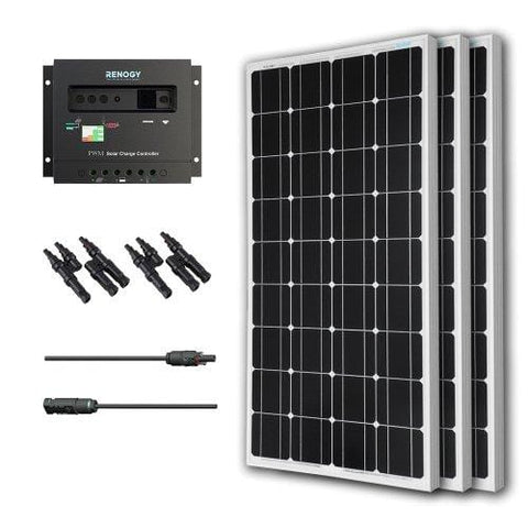 Renogy Monocrystalline Solar Bundle Kit, 300 Watt, Panel