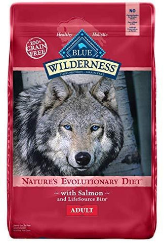 Blue Buffalo Wilderness High Protein Grain Free, Natural Adult Dry Dog Food, Salmon 24-lb