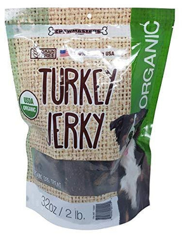 Chewmaster Organic Turkey Jerky Treats, 2 Pound