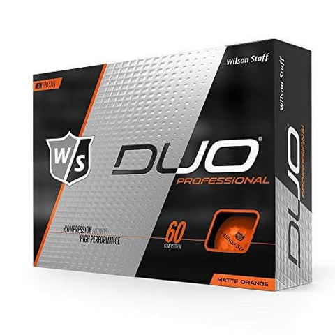 Wilson Staff Duo Pro Golf Ball, Matte Orange