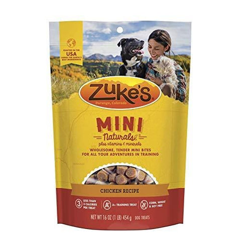 Zuke'S Mini Naturals Chicken Recipe Dog Treats - 16 Oz. Pouch
