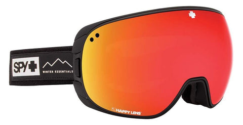 Spy Optic Bravo Asian Fit Essential Black Happy Gray Green W/Red Spectra+Happy Yellow One Size