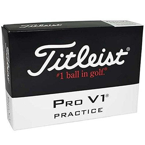 Titleist Pro V1 Practice Golf Balls, White (One Dozen)