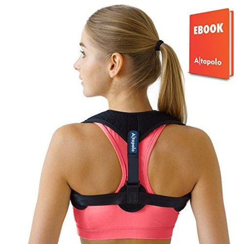 Posture Corrector for Men & Women - Adjustable Shoulder Posture Brace - Figure 8 Clavicle Brace for Posture Correction and Alignment - Invisible Thoracic Back Brace for Hunching