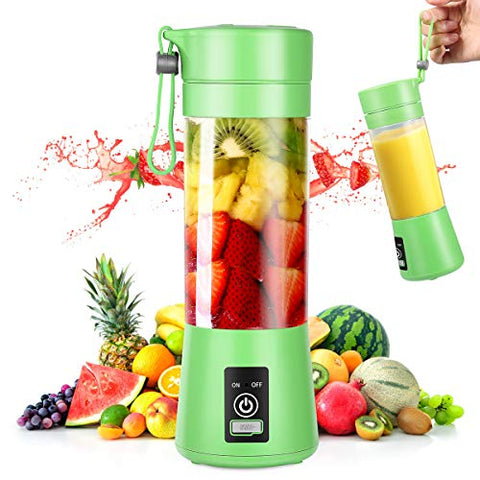 Portable Blender, Personal Mini Blender with 380ML for Smoothies and Shakes, USB Rechargeable Blender for Home, Kitchen, Office, Travel, Gym, Picnic