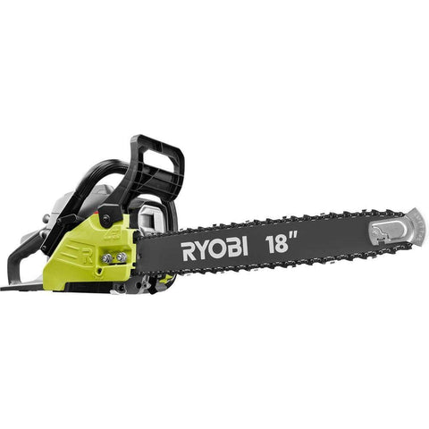 Ryobi 18 inch 38cc 2-Cycle Gas Chainsaw with 3-Point Vibration Isolation and Heavy Duty Carrying Case