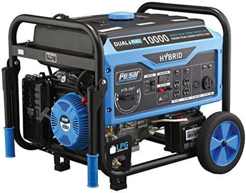 Pulsar 10,000W Dual Fuel Portable Generator with Switch & Go Technology & Electric Start, PG10000B16