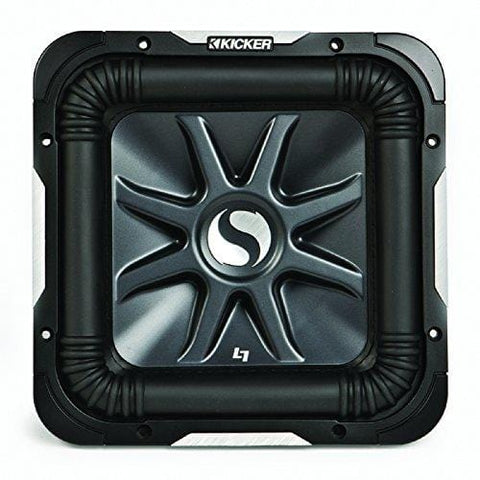 Kicker S12L7 Car Audio Solobaric L7 Square 12" Sub Dual 2 Ohm 1500W 11S12L72 Subwoofer L7S12