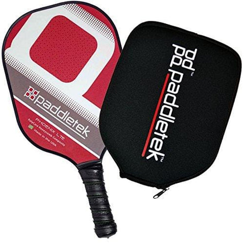 Paddletek Phoenix LTE Pickleball Paddle (Red) Pickleball Paddle Cover