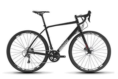 Diamondback Bicycles Haanjo 4 Gravel Adventure Road Bike, Black, 56cm/Large