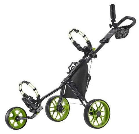 CaddyTek Deluxe 3 Wheel Golf Push Cart Version 3, CaddyLite 11.5 V3- Green