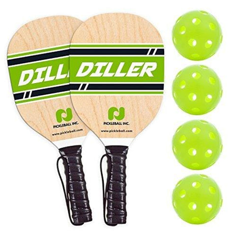 Diller Pickleball Paddle 2 Player Bundle (Set Includes 2 Paddles & 4 Balls) [product _type] Pickle-Ball - Ultra Pickleball - The Pickleball Paddle MegaStore
