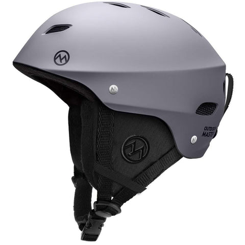 OutdoorMaster Ski Helmet - with ASTM Certified Safety, 9 Options - for Men, Women & Youth (Gray,S)