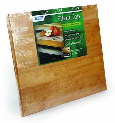 Camco Oak Accents Silent Top Stovetop Cover, Convert Your Stove Top to Extra Counter Space In Your Camper Or RV (Oak Finish) (43521)