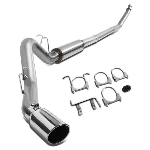 Turbo Cat Back Exhaust System w/5 inches OD Stainless Steel Muffler Tip for Dodge Ram Truck 2500 3500 5.9L Diesel 94-02