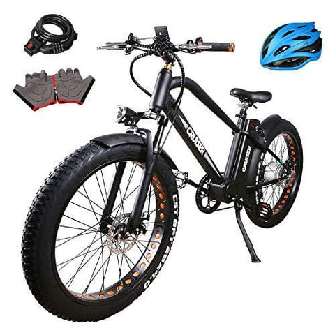 NAKTO Electric Bike Mountain Ebike with 300W/350W/500W 36V/48V Lithium Battery (500W48V12A)