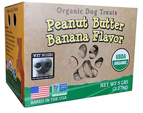 Wet Noses All Natural Dog Treats Peanut Butter W Bananas 5Lb