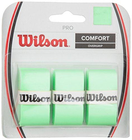 Wilson Tennis Racquet Pro Over Grip, Green, Pack of 3