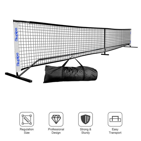 Pickleball Net, Portable Pickleball Net Sets With Large Carry Case, Wind & Dirty Resistant Pickleball Net For Durable Using Professional Pickleball Net System Includes Metal Frame & Net in Carry Bag [product _type] niupipo - Ultra Pickleball - The Pickleball Paddle MegaStore