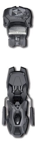 Fischer Attack 11 Ski Bindings Black/Black Sz 100mm