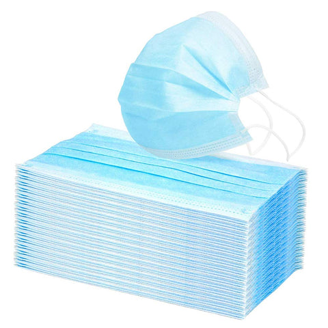 100 Disposable Face Mask Surgical Medical Dental Industrial Mouth Cover Ear Loop