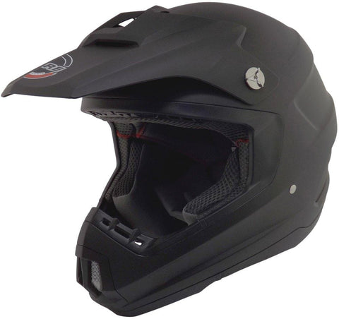 Core Helmets MX-1 Off-Road Helmet (Flat Black, Medium)