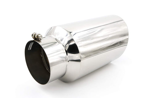 RP Remarkable Power, 5" Inlet 7" Outlet 15" Overall Length Long Stainless Steel Rolled Edge Diesel Exhaust Tip EXT34