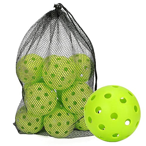 FUNUS Outdoor Pickleball Balls 40 Holes-4 Pack,12Pack, Durable, The Truest Flight and Most Bounce,Superior Balance Ideal for Tournament and Competition Play