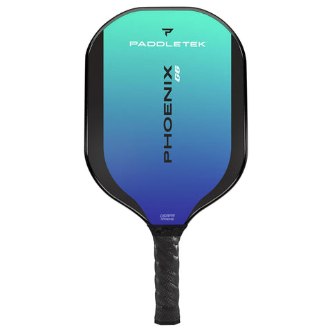 Paddletek Phoenix G6 Pickleball Paddle | Professional Pickleball Paddles with Honeycomb Core, Polycarbonate Surface, Graphite PolyCore & High Tack Performance Grip | USAPA Approved